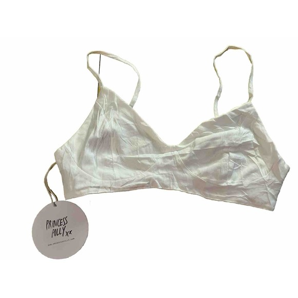 Styled In Simplicity Tops - Princess Polly Boho Y2K Fairy Cottagecore Coquette White Bralette Top size 4 NWT